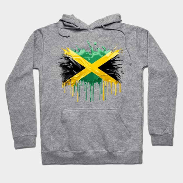 Jamaica Flag Hoodie by Graceful Designs